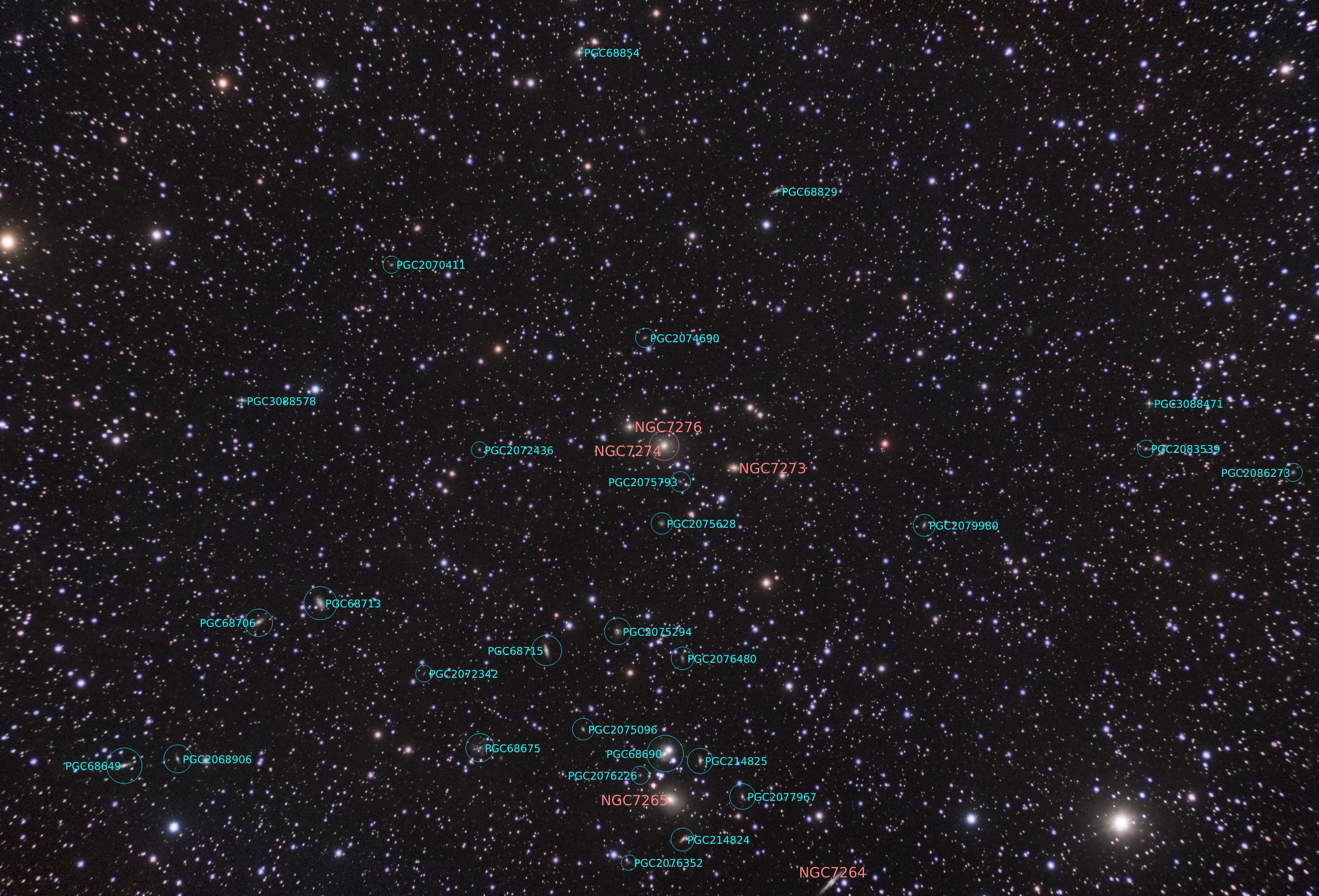 NGC7274 Annotated